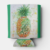 Ananas Fruit Food Tropical Art Oranje Limoen Cute Blikjeskoeler (Achterkant)