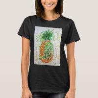 Ananas Fruit Food Tropical Art Oranje Limoen Cute