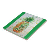 Ananas Fruit Food Tropical Art Oranje Limoen Cute Tegeltje (Zijkant)