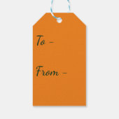 Ananas Fruit Food Tropical Vibes Oranje Limoen Cadeaulabel (Achterkant)