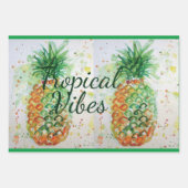 Ananas Fruit Food Tropical Vibes Oranje Limoen Inpakpapier Vel (Voorkant)