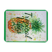 Ananas Fruit Food Tropical Vibes Oranje Limoen Magneet (Horizontaal)