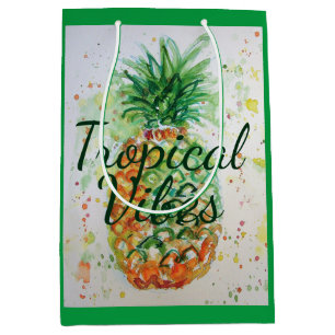 Ananas Fruit Food Tropical Vibes Oranje Limoen Medium Cadeauzakje