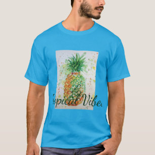 Ananas Fruit Food Tropical Vibes Oranje Limoen T-shirt