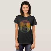 Ananas Fruit Gift Retro Style Funny 70s T-shirt (Voorkant volledig)