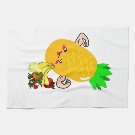 Ananas Fruit Kitchen Hand Towel Theedoek (Horizontaal)
