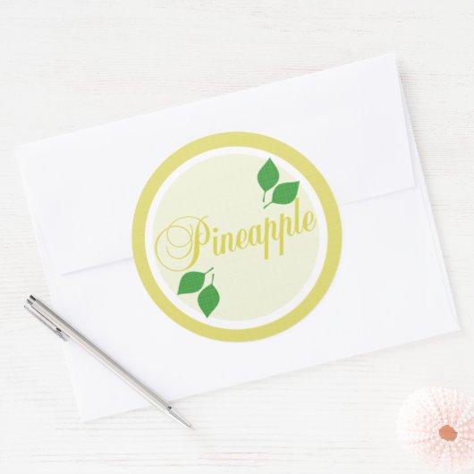 Ananas Fruit Label Sticker (Envelop)