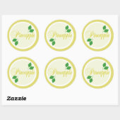 Ananas Fruit Label Sticker (Vel)