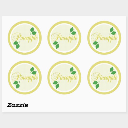 Ananas Fruit Label Sticker (Vel)