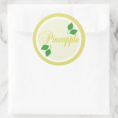 Ananas Fruit Label Sticker (Tas)