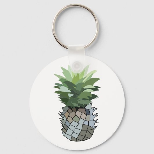 Ananas Fruit Mooie Ananas Sleutelhanger (Voorkant)