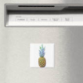 Ananas Fruit Strand Dessert Kleurrijk Tropisch Magneet (Insitu (Vaatwasser))