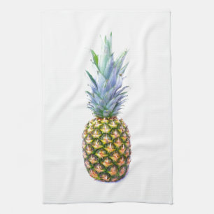Ananas Fruit Strand Dessert Kleurrijk Tropisch Theedoek