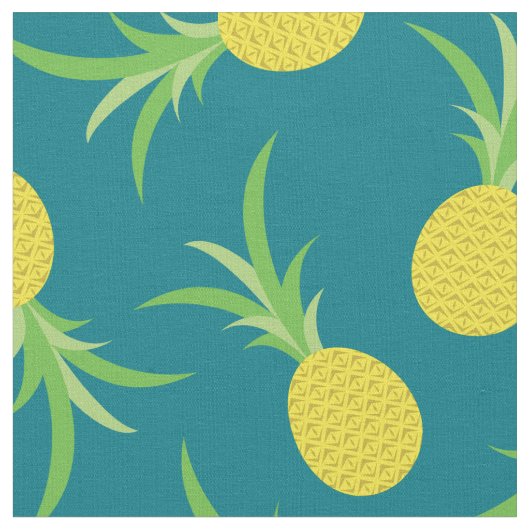 Ananas Fruit Tropisch Kind Schattig Stof (Close Up)