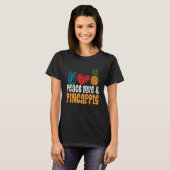 Ananas Fruit Vrede Liefde & Ananas T-shirt (Voorkant volledig)