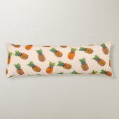 Ananas Fruits on Light Beige Body Pillow Lichaamskussen (Achterkant)