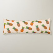 Ananas Fruits on Light Beige Body Pillow Lichaamskussen (Voorkant)