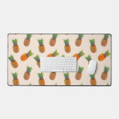 Ananas Fruits on Light Champagne Beige Bureaumat (Keyboard & Muis)