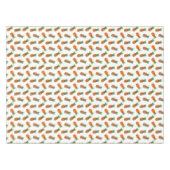 Ananas Fruits on White Tablecloth Tafelkleed (Voorkant (Horizontaal))