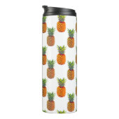 Ananas Fruits on White Thermosbeker (Geroteerd rechts)