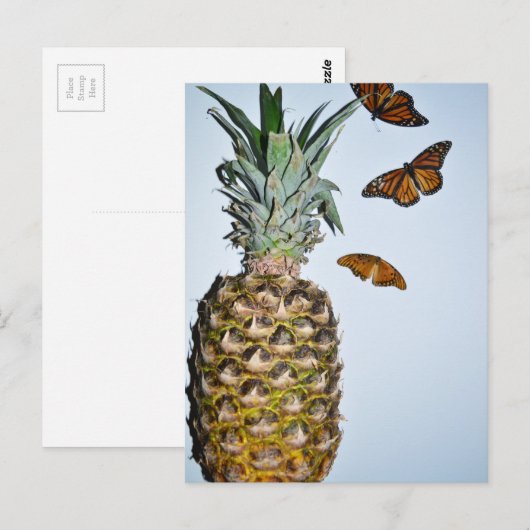Ananas Fun Briefkaart (Voorkant / Achterkant)