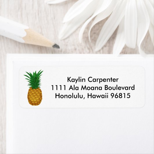 Ananas gastvrijheid etiket (Insitu)