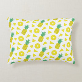 Ananas Geel Groen Fruit Patroon Modern Accent Kussen
