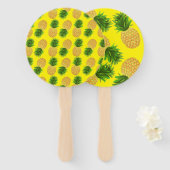 Ananas Geel Handwaaier (Voorkant en achterkant)