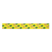 Ananas Geel Satijnen Lint (Voorkant)