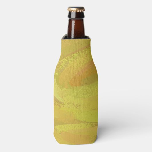 Ananas Gele Draaikolk Flesjeskoeler (Fles Voorkant)
