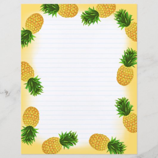 Ananas gele voering (Voorkant)