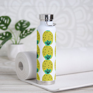 Ananas Geometrische Doodles Monogram Waterfles