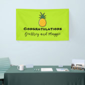 Ananas gepersonaliseerde tropische feestbanner spandoek (Beurs)