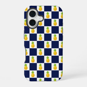 Ananas geruite iPhone Hoesje iPhone 16 Hoesje