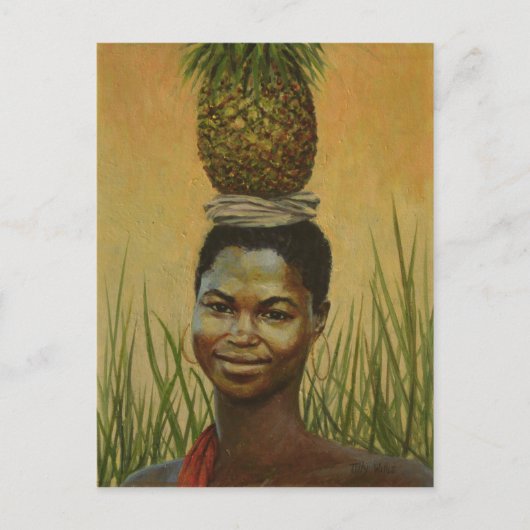 Ananas Girl 2004 Briefkaart (Voorkant)