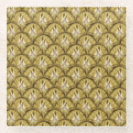 ananas glazen onderzetter (Voorkant)