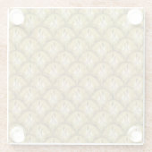 ananas glazen onderzetter (Achterkant)