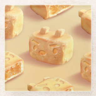 ananas glazen onderzetter