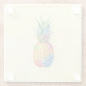 Ananas Glazen Onderzetter (Achterkant)