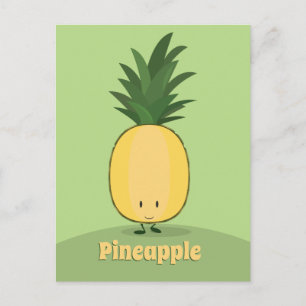 Ananas glimlachen   BRIEFKAART