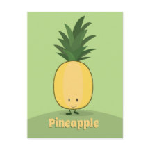 Ananas glimlachen | BRIEFKAART