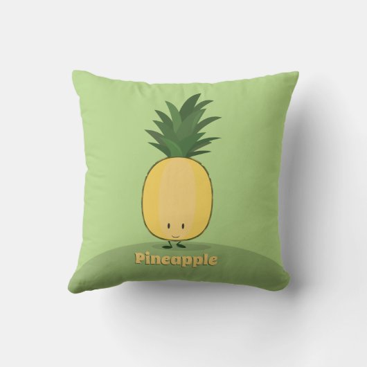 Ananas glimlachen | Sierkussen (Achterkant)