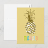 Ananas Gold Mahalo ID239 Briefkaart (Voorkant / Achterkant)