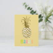 Ananas Gold Mahalo ID239 Briefkaart (Staand voorkant)