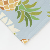 Ananas gooien zacht blauw fleece deken (Hoek)