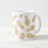 ananas GOUD ANANAS CHIQUE GLAMOUR Grote Koffiekop (Voorkant rechts)