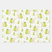 Ananas Granaatappel Peer Inpakpapier Set van 3 Vel (Voorkant 3)
