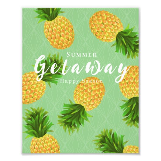 Ananas Green Foto Afdruk (Voorkant)