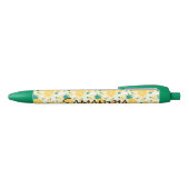 Ananas Green Trim Pen, zwarte inkt Pen (Bovenkant)