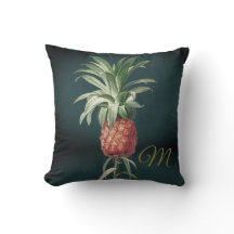 Ananas  Groen Tropisch Elegant Monogram